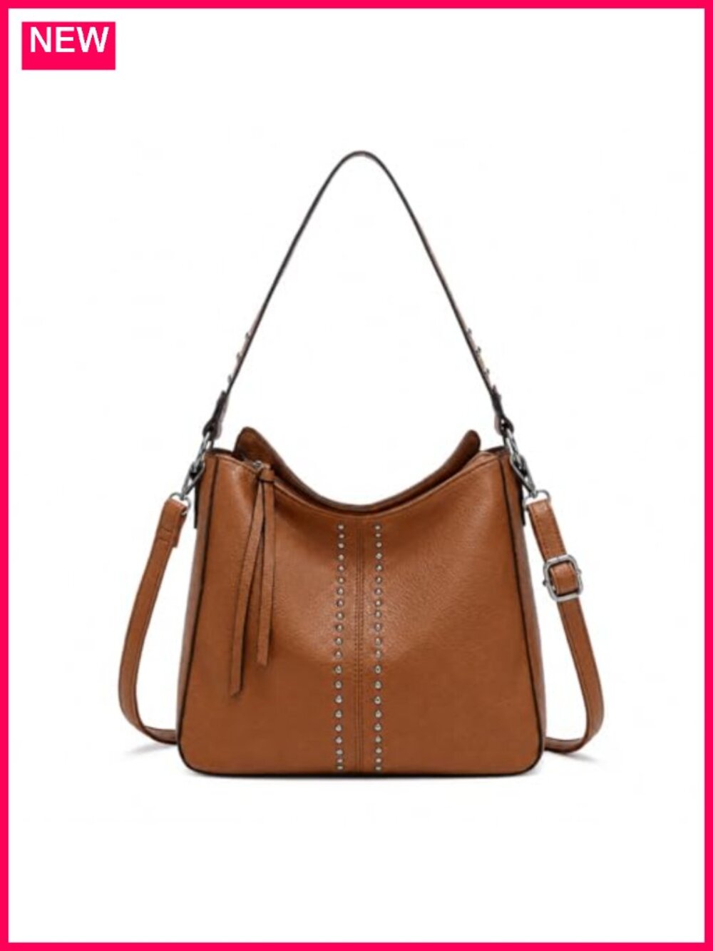 PU Leather Hobo Bag Convertible Crossbody Shoulder Purse for Women